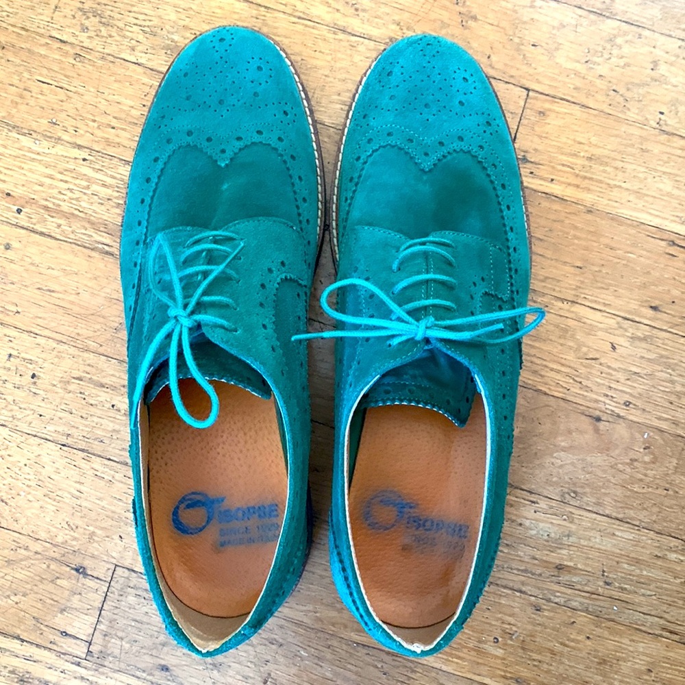 Italian Suede Oxfords - Picture 2 of 11